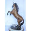 Nifao Collection Exquisite Galloping Horse Bronze Statue, Exceptional Detail 28" x 12" x 40"H
