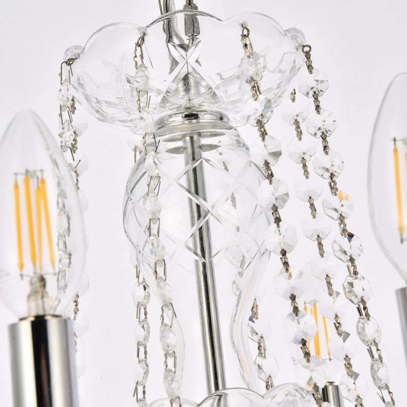 Rochelle 8 - Light Dimmable Chandelier, Chrome
