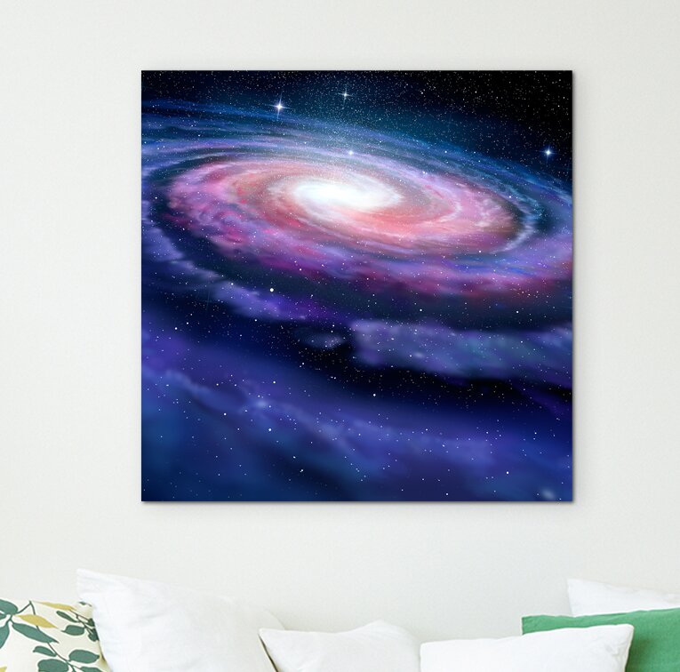 Gerahmtes Leinwandbild  Spiralförmige Galaxie