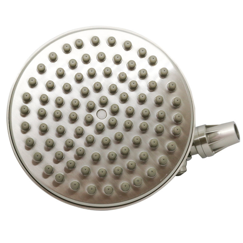 Rain Adjustable Shower Head 2.5 GPM GPM with Aerating, Brushed Nickel