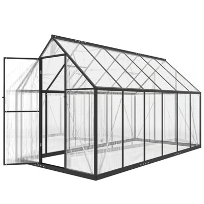 Durable Walk-In Greenhouse With Robust Aluminum Frame And UPF 50+ Polycarbonate Panels, Ideal For Year-Round Planting