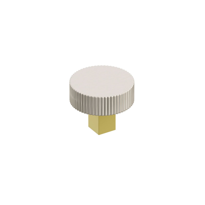 Poignée de meuble-lavabo Emtek Select, 1 3/4", Laiton non laqué / nickel poli