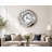 Silver Round Mirror Clock