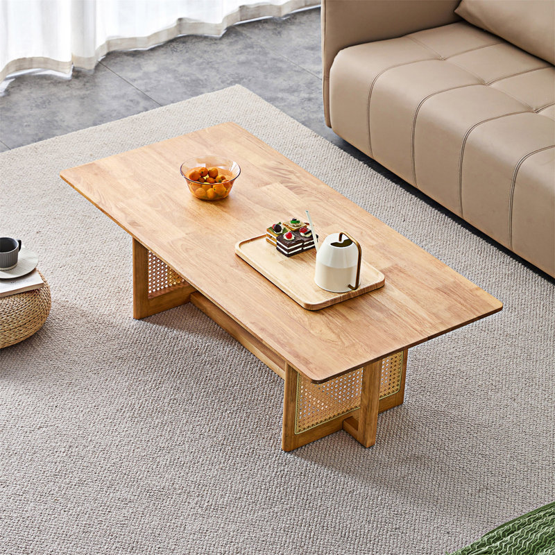 Table basse en bois, Naturel, Naturel