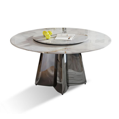 Marble round dining table