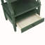 Table de chevet vintage avec rangement vert