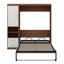 Lit escamotable double pleine grandeur avec armoire