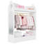 Kids Wardrobe Closet with Mirror and Storage Space, Open Hanging Armoire Closet-1608725978