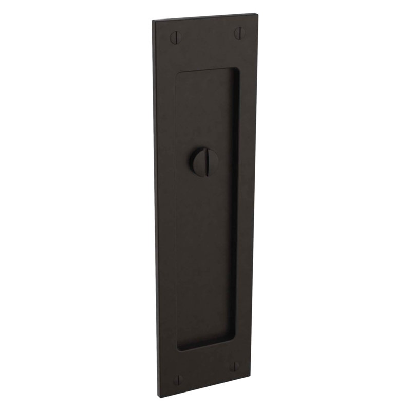 PD005 Large Santa Monica Pocket Door Privacy Set, Oil Rubbed Bronze