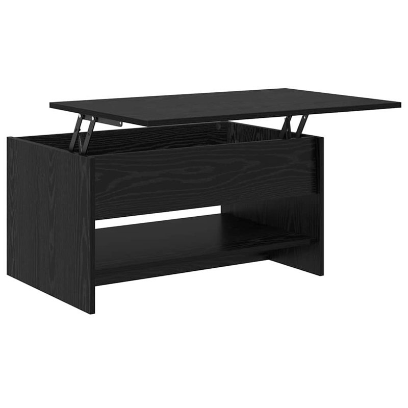 Coffee Table with Storage, Black
