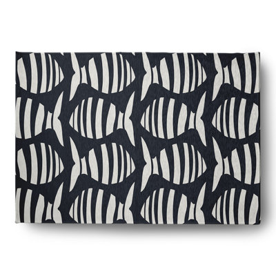 Tapis bleu requin Mancelona