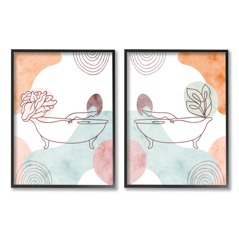 Ensemble de 2 giclées encadrées par Daphne Polselli, Giclée encadrée noir minuit, H 14 po x l 11 po x P 1,5 po
