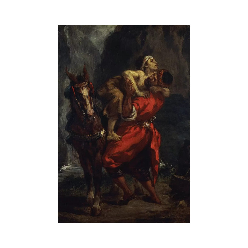 The Good Samaritan by Ferdinand Victor Eugene Delacroix - Wrapped Canvas Gallery-Wrapped Canvas Giclée