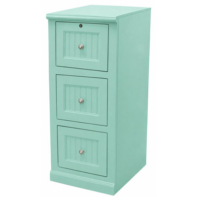 18.25'' Wide 3 -Drawer Solid Wood File Cabinet