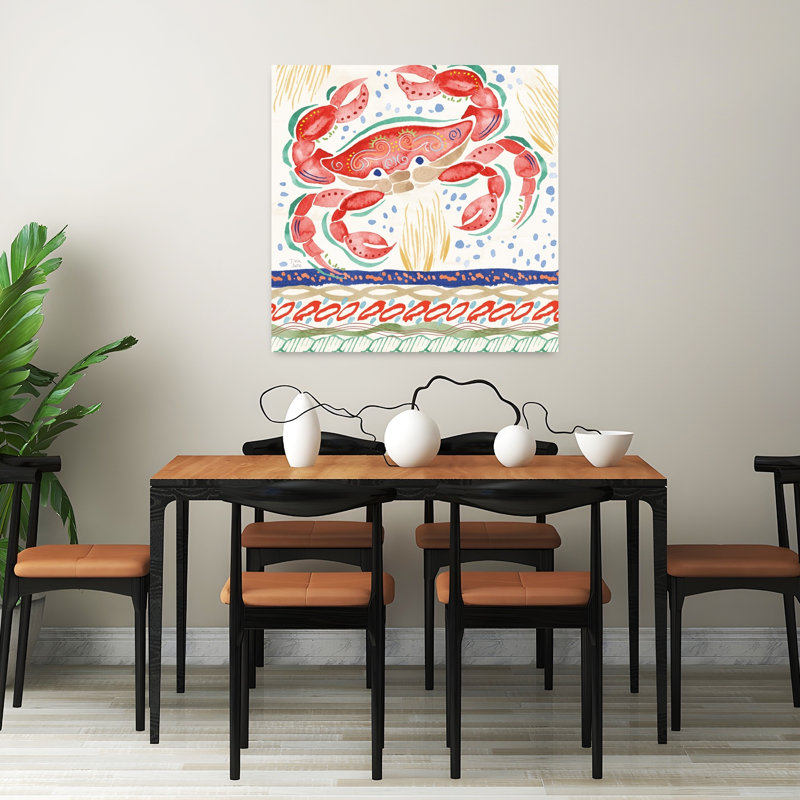 «Nautical Nautical Vibes Iii With Animals», art bleu, H 32 po x l 32 po