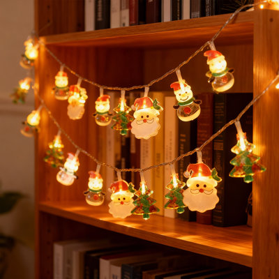 Guirlande de Noël - Guirlandes lumineuses à DEL 9,8 pieds, à piles pour l'intérieur et l'extérieur