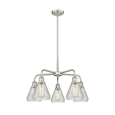 Lustre conique à 5 lumières Kotter
