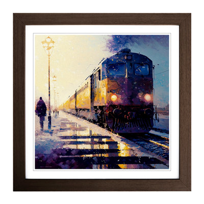 Train Post-Impressionism - Framed Print