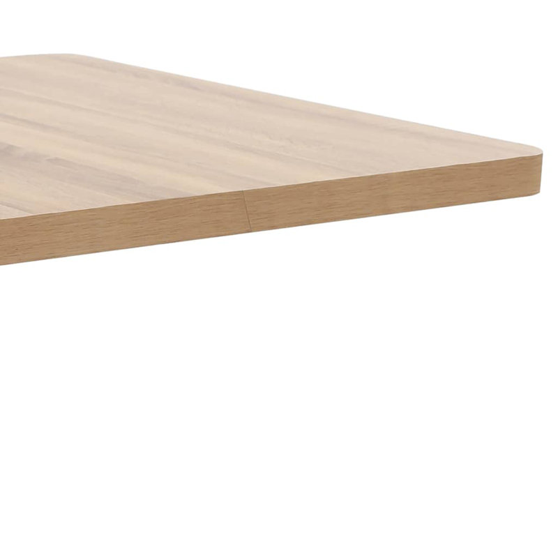 Table bistro Bistro, Brun clair, Noir, H 29,5 po x L 31,5 po x l 31,5 po