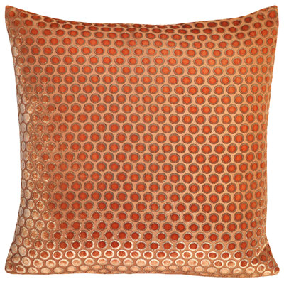 Dots Square Velvet Pillow Cover & Insert