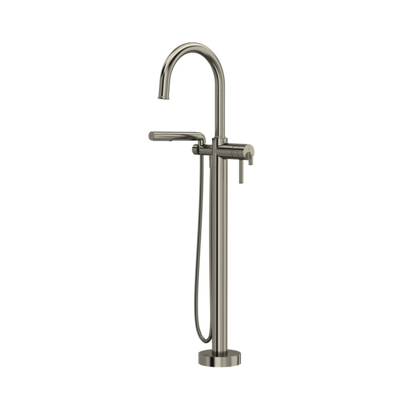 Garniture de robinet de baignoire thermostatique à un trou Authentica, Nickel brossé