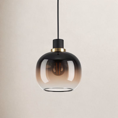 Chittering Single Light Glass Dimmable Pendant