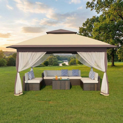 Tente escamotable Pop Up, pieds inclinés, avec hauteur réglable, 12 x 12 pi