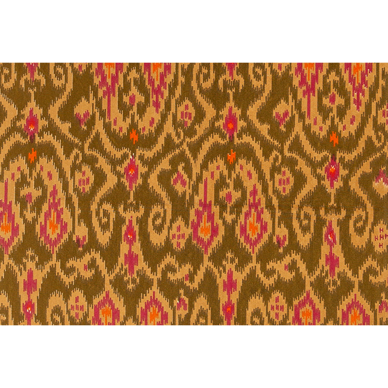 Flatweave Wool Ikat Area Rug in Multi