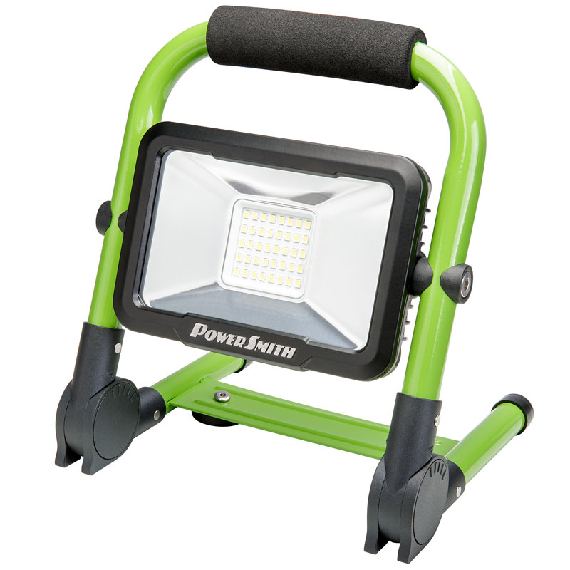 Powersmith Rechargeable Led Work Light With Foldable Magnetic Stand, 8" H x 8" W x 6" D