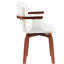 Ensemble de 2 chaises de salle à manger pivotantes modernes en bois cintré-325248079