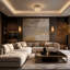 Plafonnier encastré en cristal 6 lumières Transitional-810063991