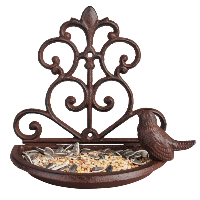 Cast Iron Wall Bird Feeder