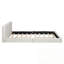 Grand lit plateforme tapissier avec tissu velours-481349826