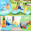 Jeu gonflable pour enfants avec glissade d'eau 13,94 pi x 11,15 pi avec glissade d'eau