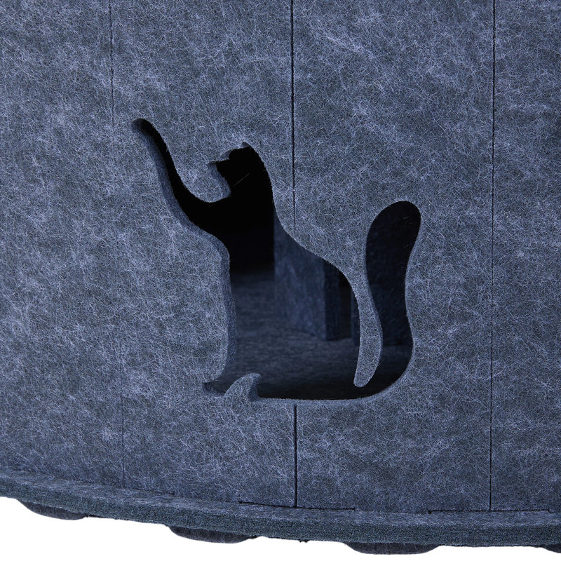 Felt Pet Bed, Grey