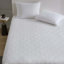 Protège-matelas matelassé en coton 0,8 pouce pour plus de confort et de respirabilité, parfait pour un sommeil réparateur.-1464041988