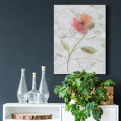 «Botanical Emb broderie II» par Carol Robinson, reproduction d'art sur toile tendue