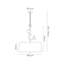 Monegro 3 - Light Black Drum Pendant