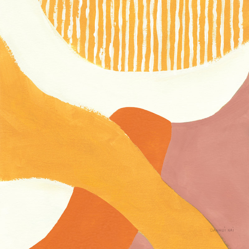 Retro Abstract VI Bright by Danhui Nai - Wrapped Canvas Painting, 122cm H x 81cm W