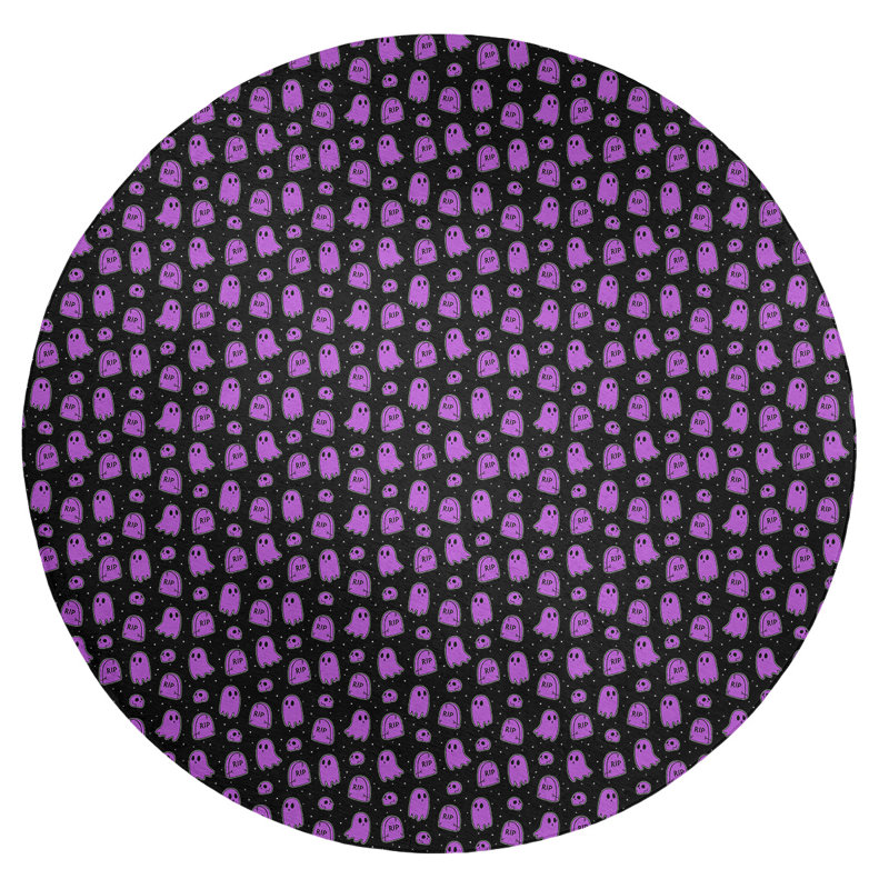 Chenille Indoor Rug, Round 5'