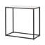 Huei 85cm Console Table for Living Room Furniture, Metal Entryway Table with Wooden Top