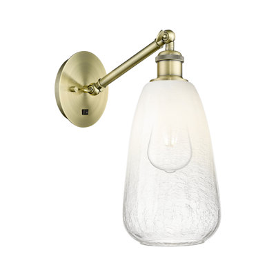 1 lumière - abat-jour opale brillant - applique