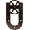 Ensemble de quincaillerie de porte de grange simple standard Premium Wagon Wheel Horseshoe Roller Hanger