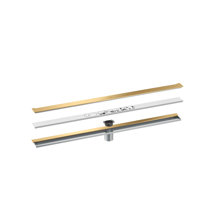 AXOR Drains Wall Installation 35 7/16", Brushed Gold