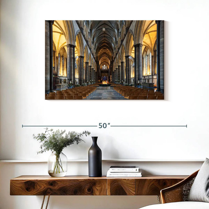 Nef Adella de la cathédrale de Salisbury, H 24 po x l 36 po