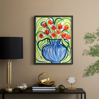 Adventure Floral I Framed Print - Solid Wood