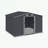 Outdoor Metal Storage Shed with Sliding Doors and Air Vent-113496941