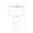 25"h, Table Lamp, Black Concrete, Black Shade, Contemporary