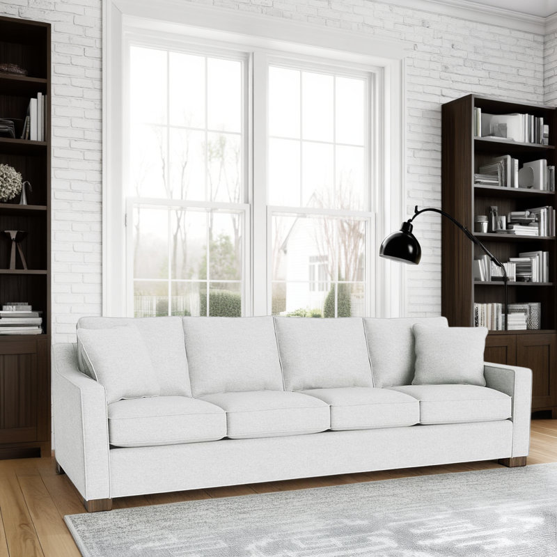 Aceyon Upholstered 102'' Sofa, Walnut, Hill Beach