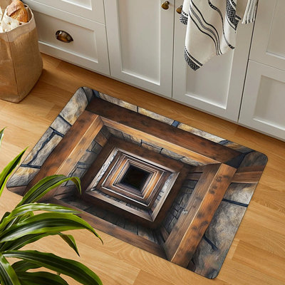  Stereoscopic Visual Effect Bathroom Kitchen Entrance Door Mat, 24x16, Non Slip Bathroom Rugs, Machine Washable Bath Mat, Quick Dry, Welcome Floor Mat, Home Decor Accessories